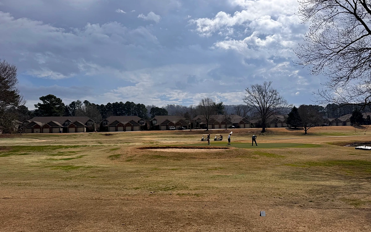 Golfers on the fairway